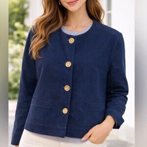 NWT Anne Klein Denim Blazer SZ Large